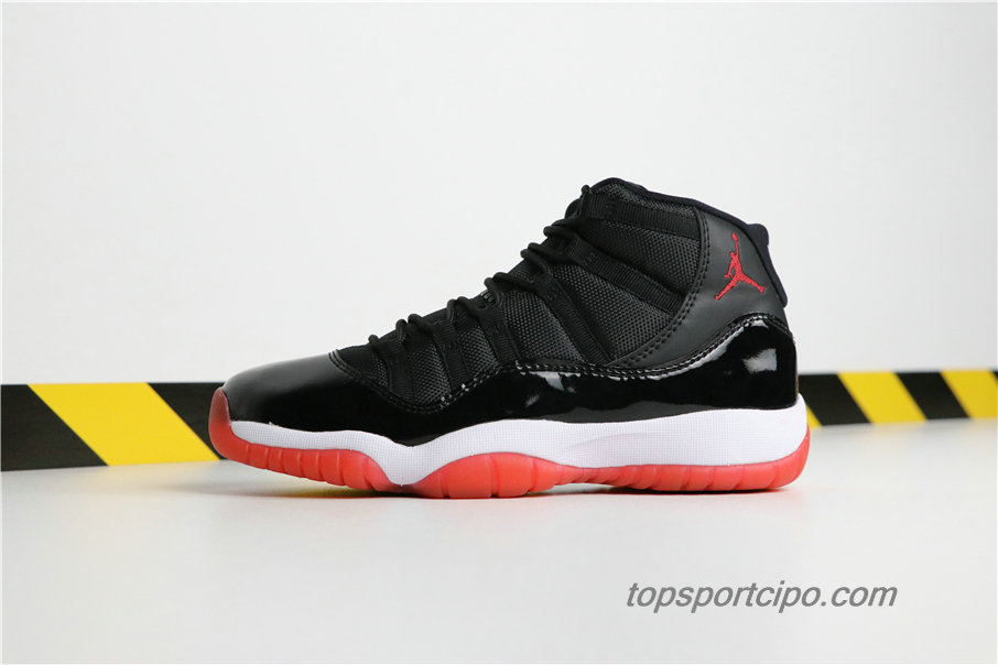 Air Jordan 11 Retro Bred AJ11 Női Cipő 378037-010 (Fekete / Piros / Fehér)